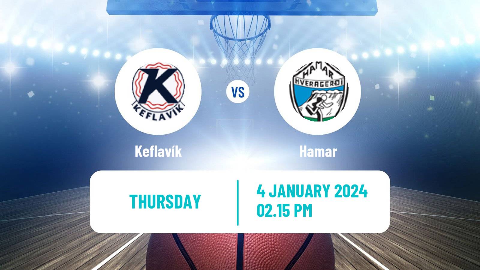 Basketball Icelandic Premier League Basketball Keflavík - Hamar