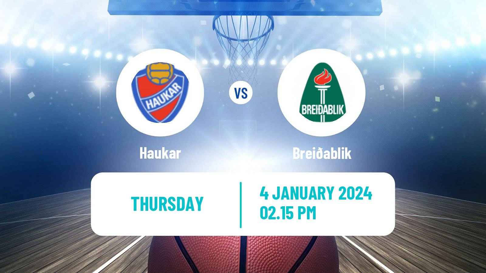 Basketball Icelandic Premier League Basketball Haukar - Breiðablik