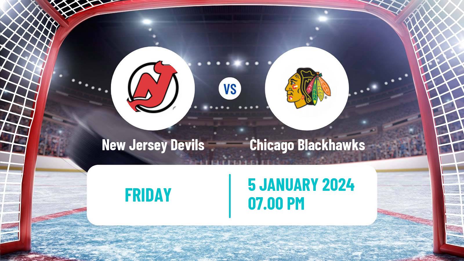 Hockey NHL New Jersey Devils - Chicago Blackhawks