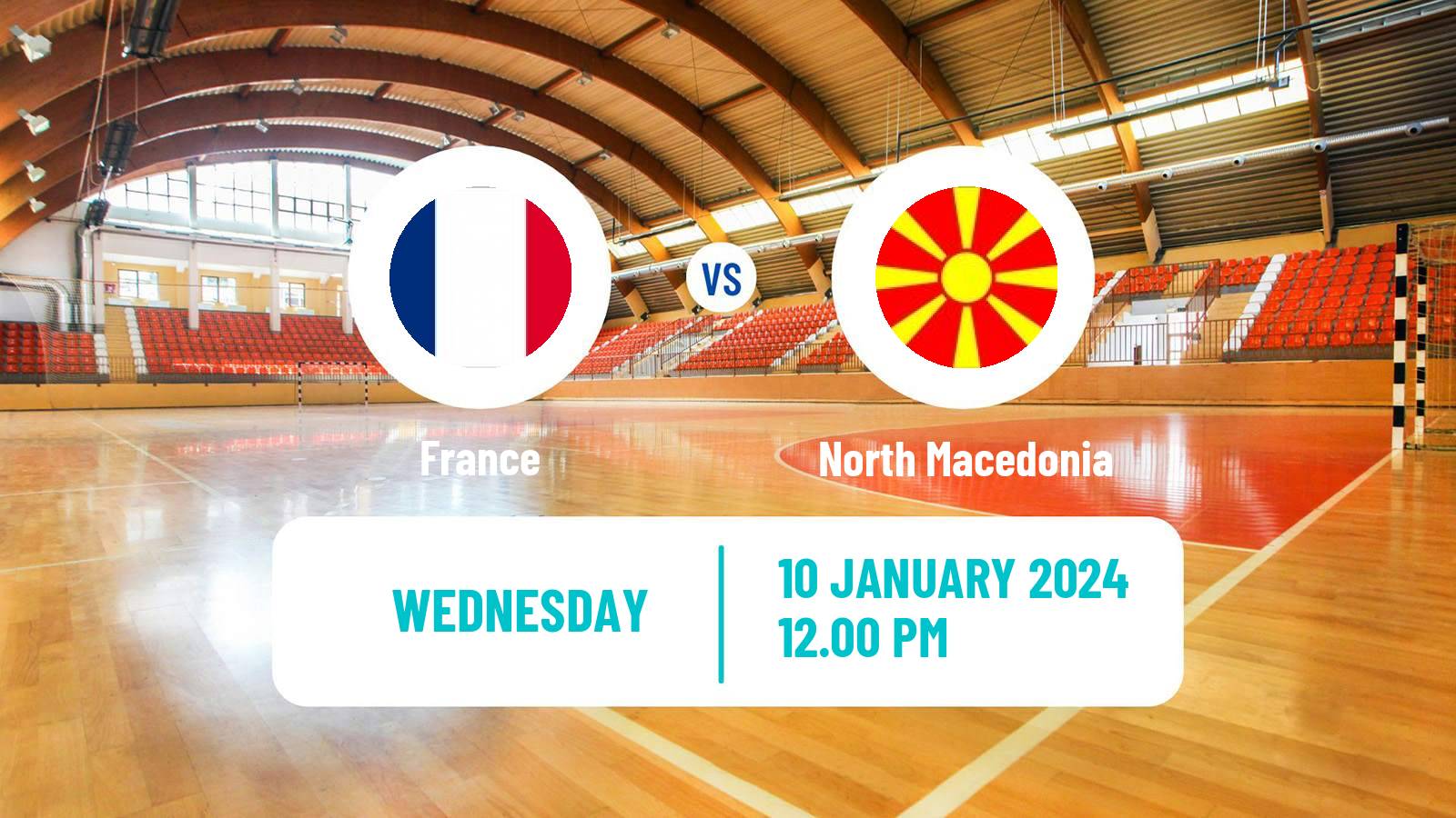 Handball Handball European Championship France - North Macedonia