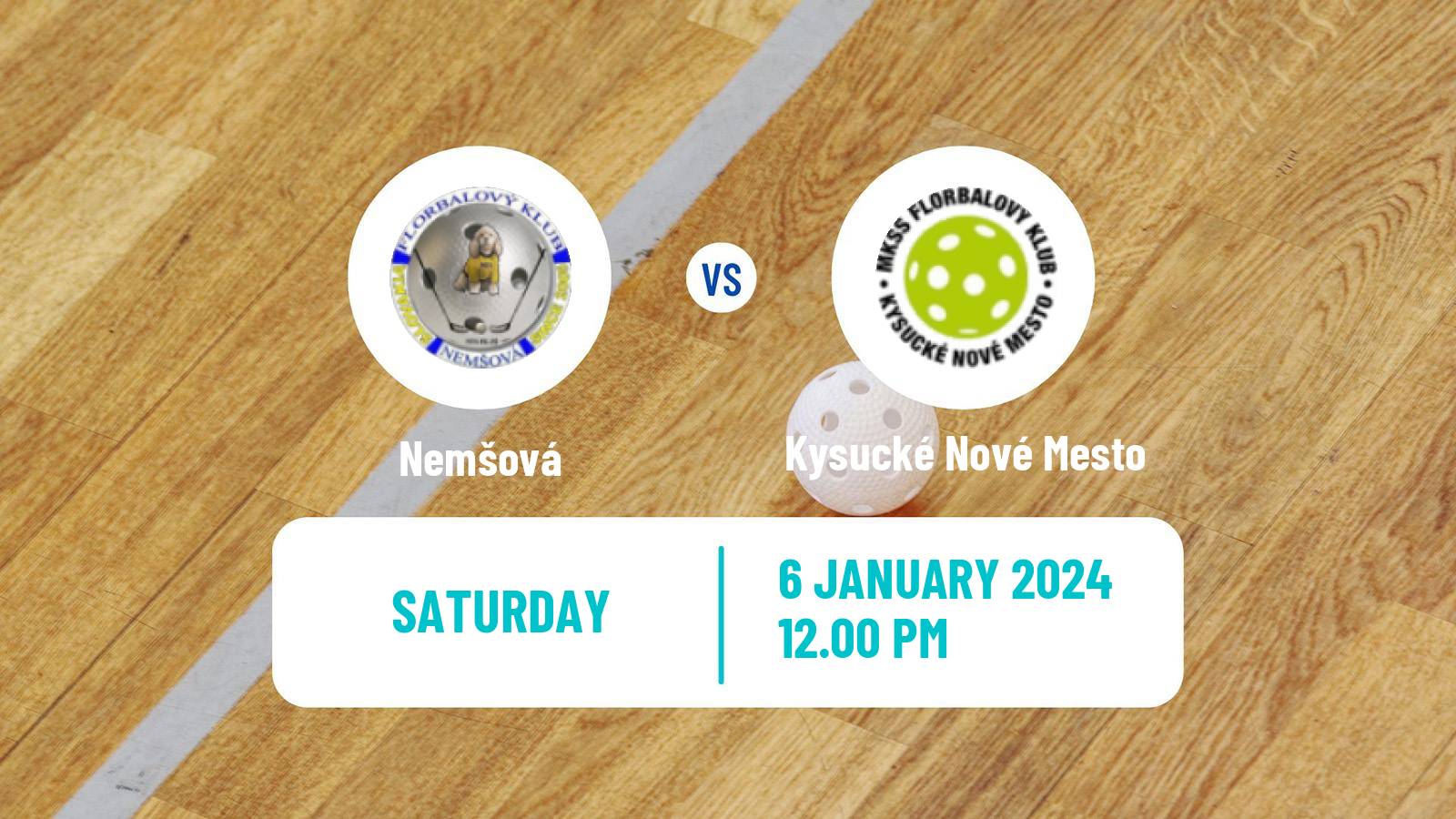 Floorball Slovak Extraliga Floorball Women Nemšová - Kysucké Nové Mesto