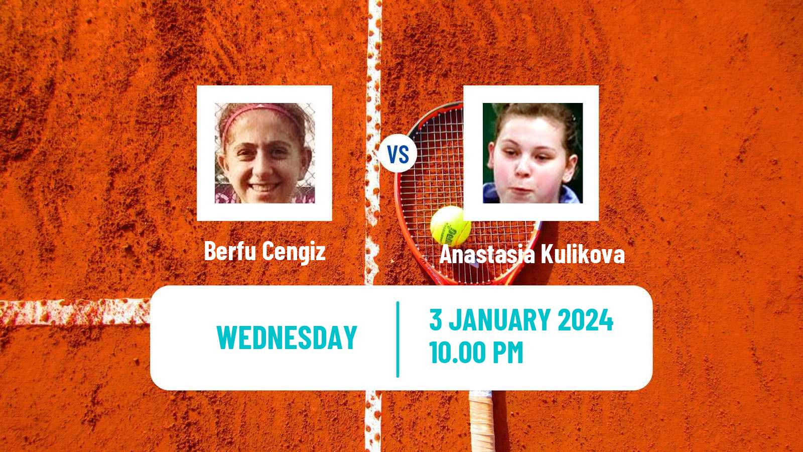 Tennis ITF W50 Nonthaburi Women Berfu Cengiz - Anastasia Kulikova
