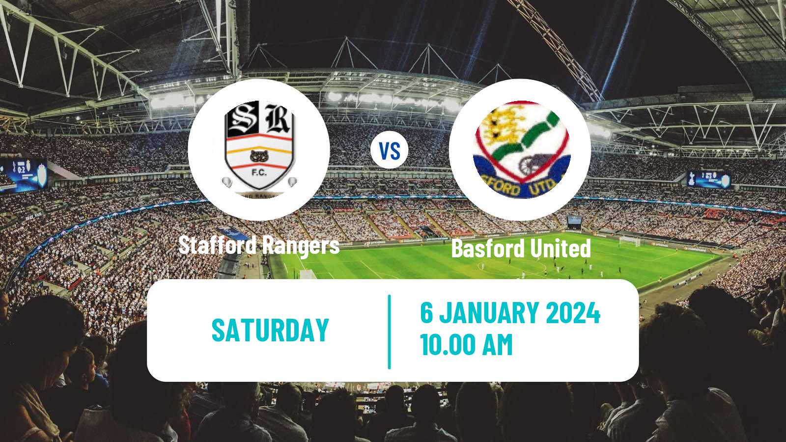 Soccer English NPL Premier Division Stafford Rangers - Basford United