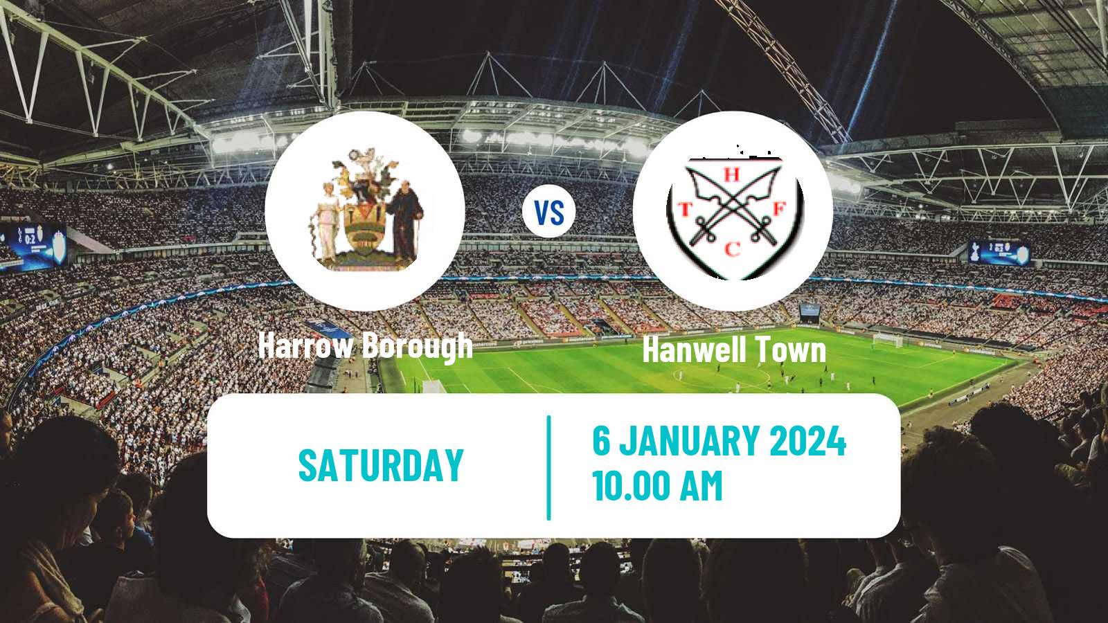 Soccer English Southern League South Division Harrow Borough - Hanwell Town