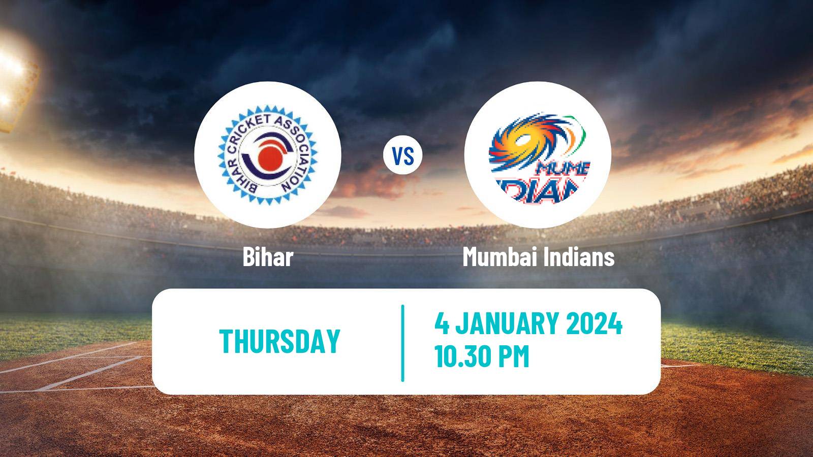 Cricket Ranji Trophy Bihar - Mumbai Indians