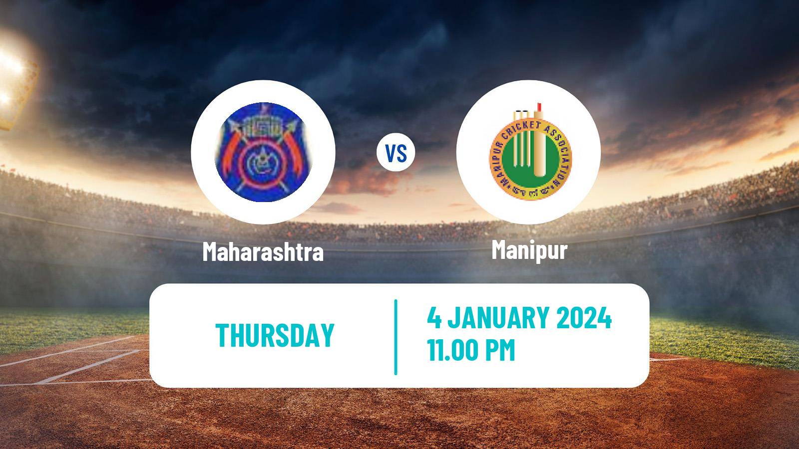 Cricket Ranji Trophy Maharashtra - Manipur