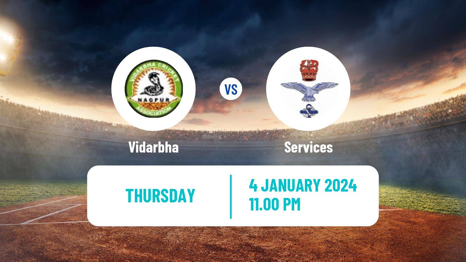 Cricket Ranji Trophy Vidarbha - Services