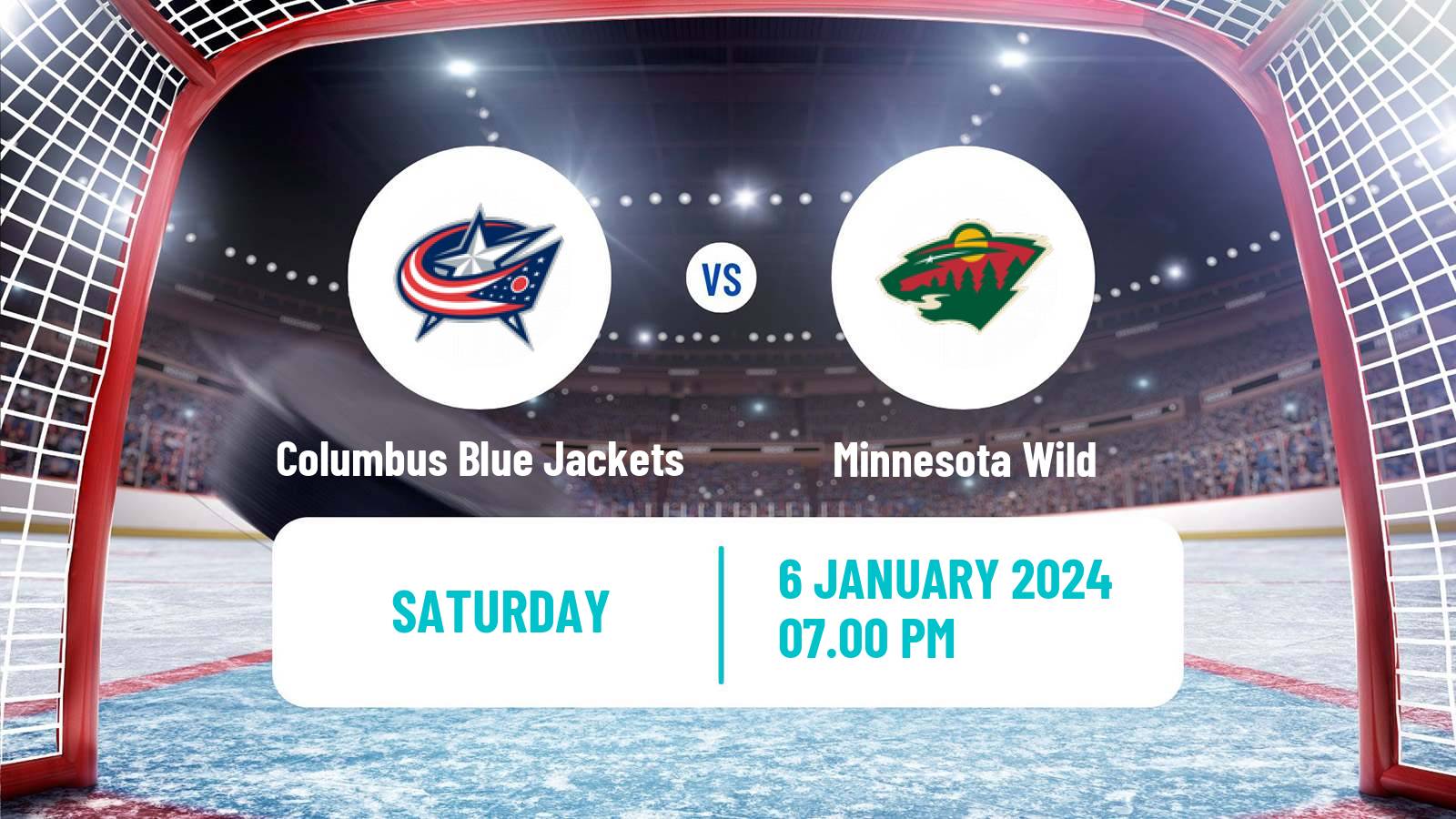 Hockey NHL Columbus Blue Jackets - Minnesota Wild