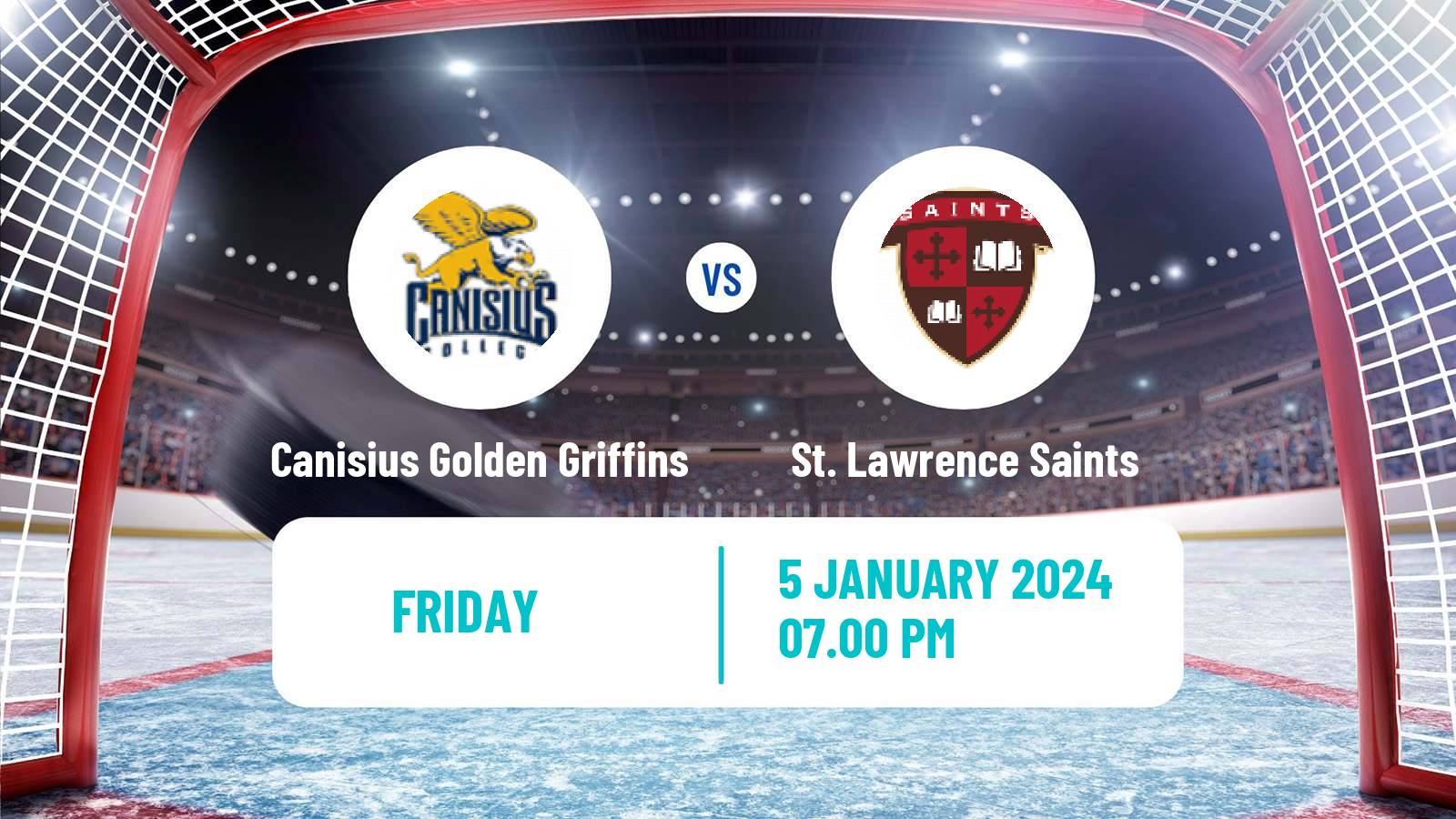 Hockey NCAA Hockey Canisius Golden Griffins - St. Lawrence Saints