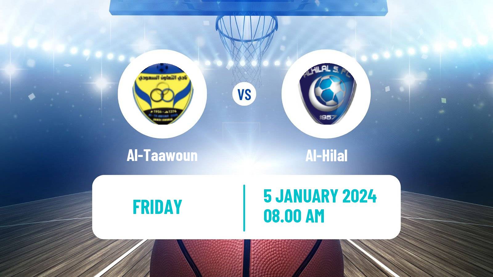 Basketball Saudi Premier League Basketball Al-Taawoun - Al-Hilal