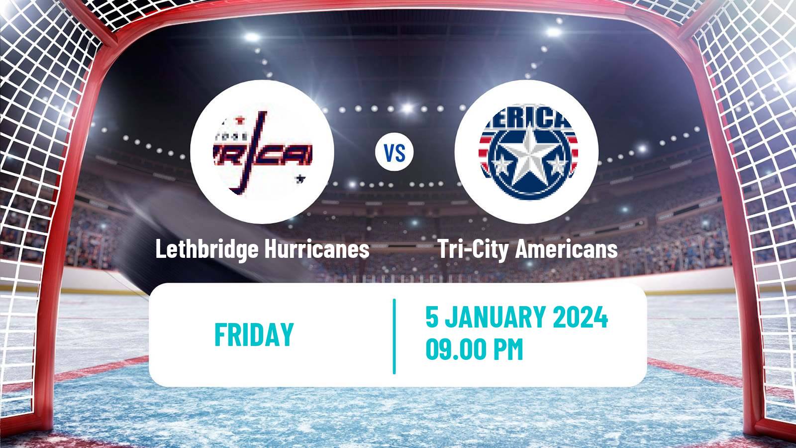 Hockey WHL Lethbridge Hurricanes - Tri-City Americans