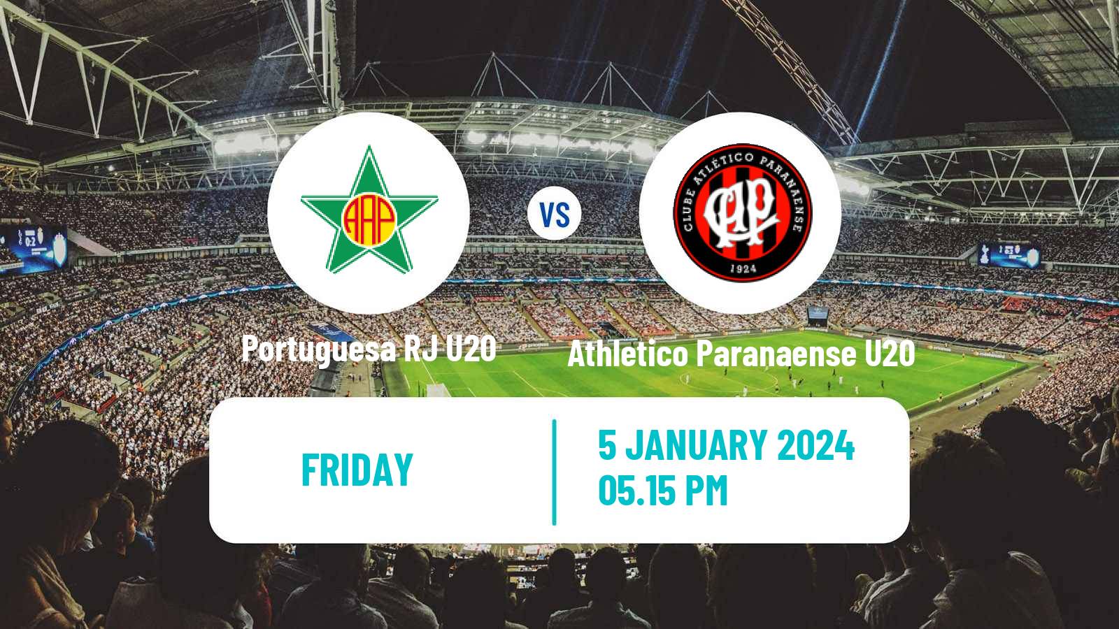 Soccer Brazilian Copa Sao Paulo de juniores Portuguesa RJ U20 - Athletico Paranaense U20