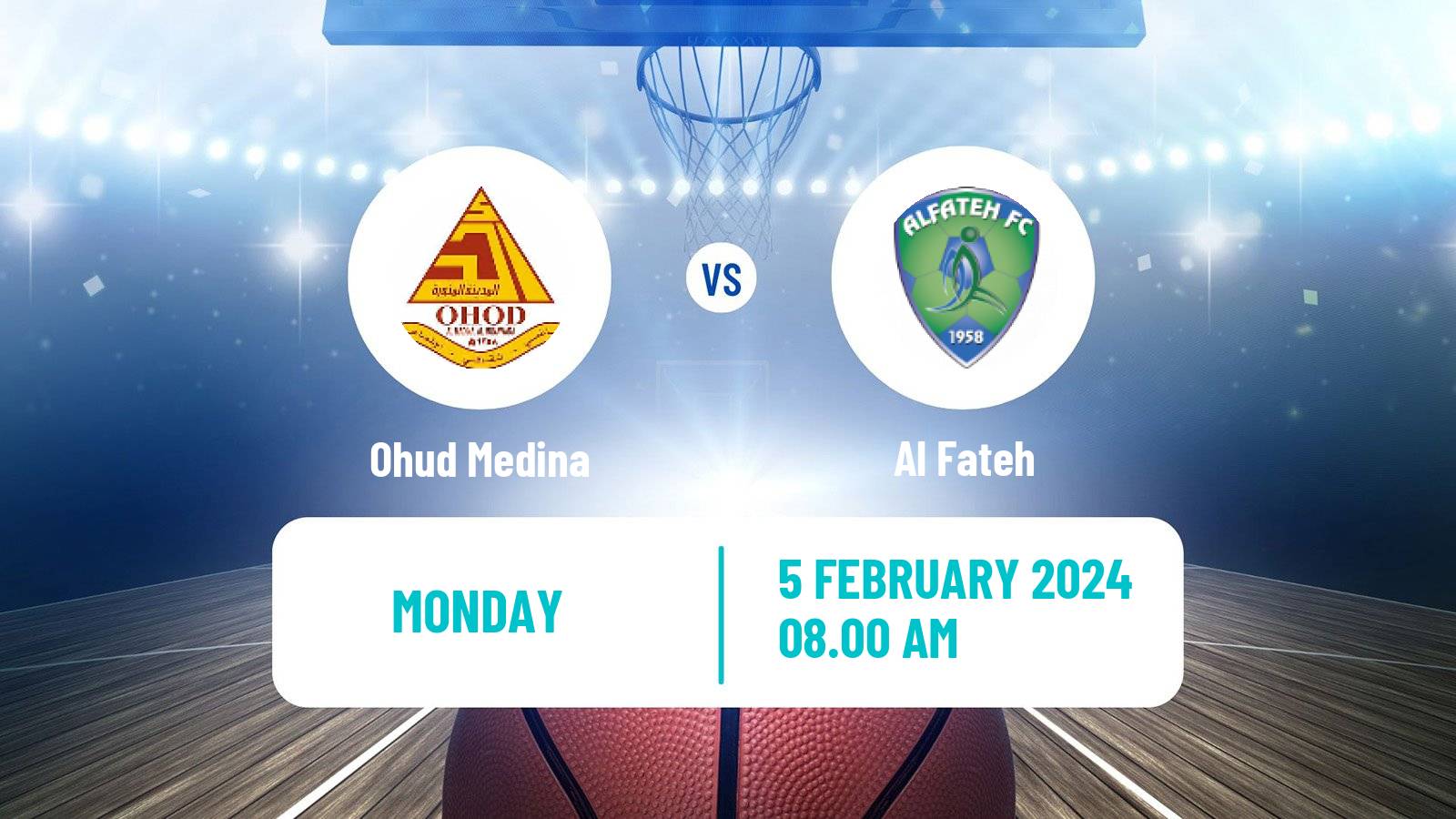 Basketball Saudi Premier League Basketball Ohud Medina - Al Fateh