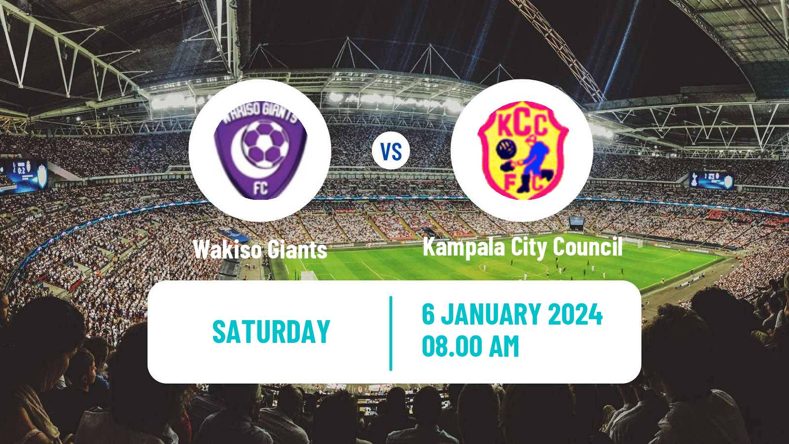 Soccer Ugandan Super League Wakiso Giants - Kampala City Council