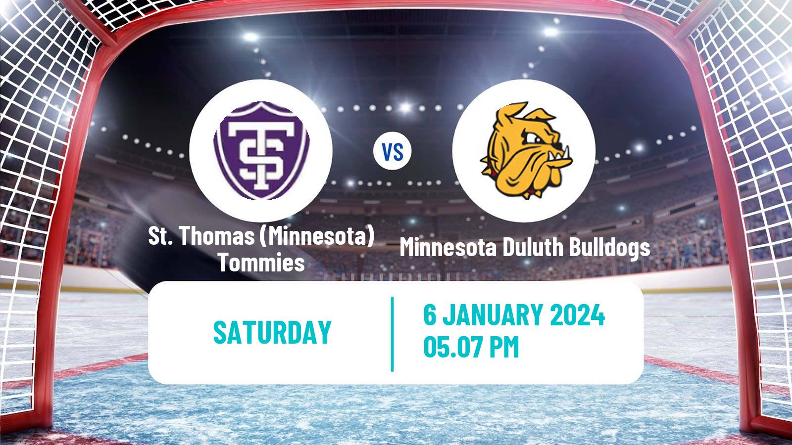 Hockey NCAA Hockey St. Thomas (Minnesota) Tommies - Minnesota Duluth Bulldogs