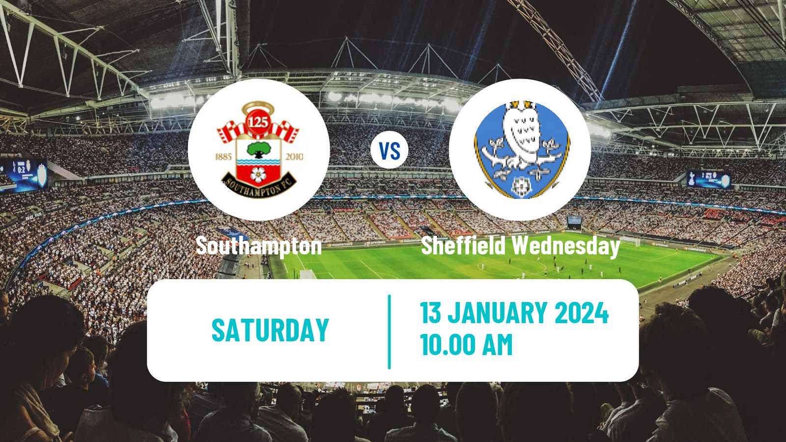 Soccer English League Championship Southampton - Sheffield Wednesday