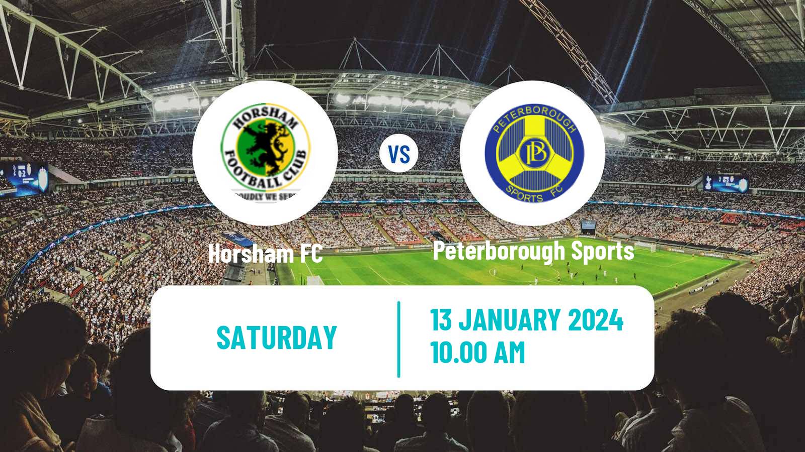 Soccer English FA Trophy Horsham - Peterborough Sports