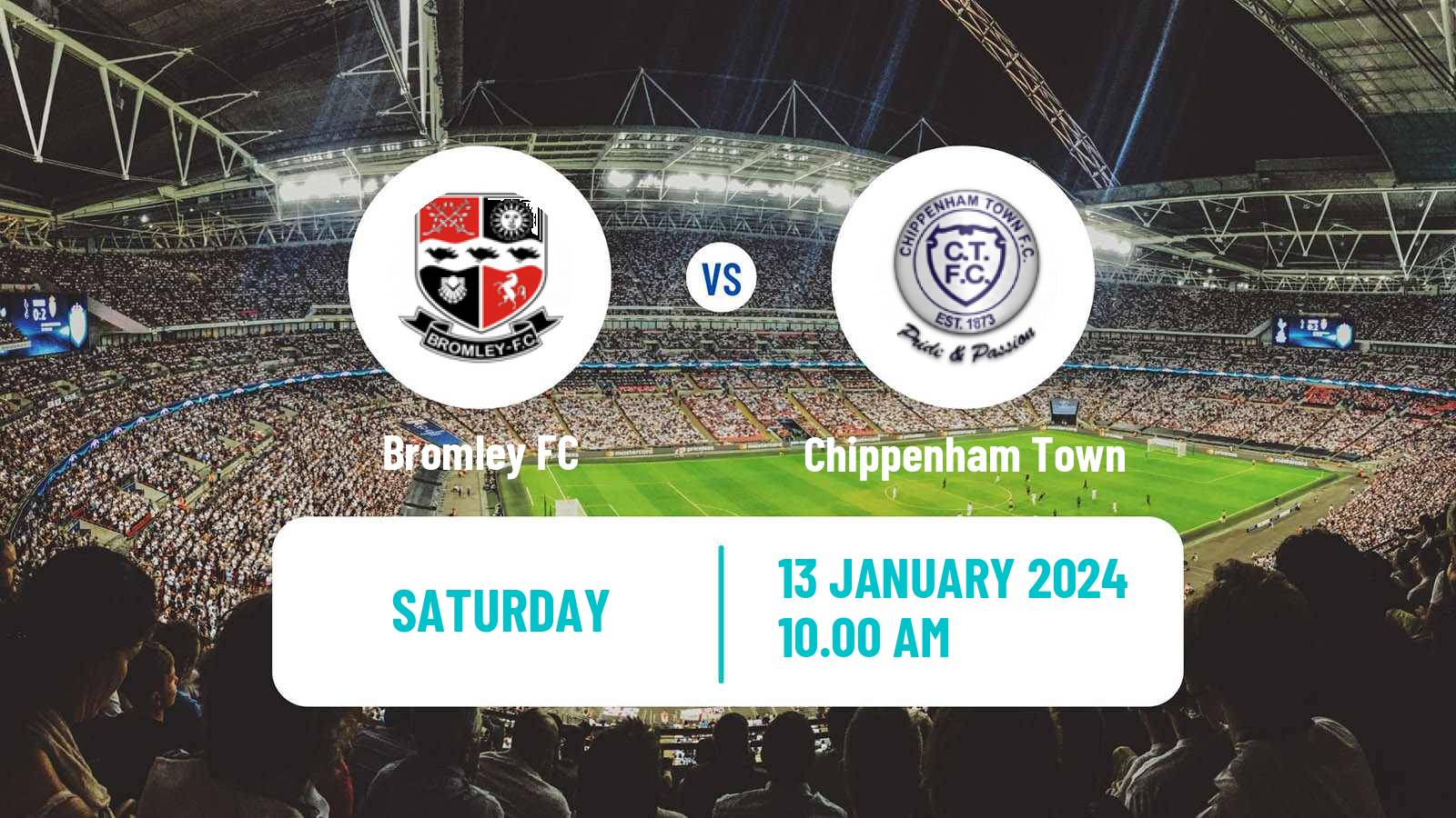 Soccer English FA Trophy Bromley - Chippenham Town