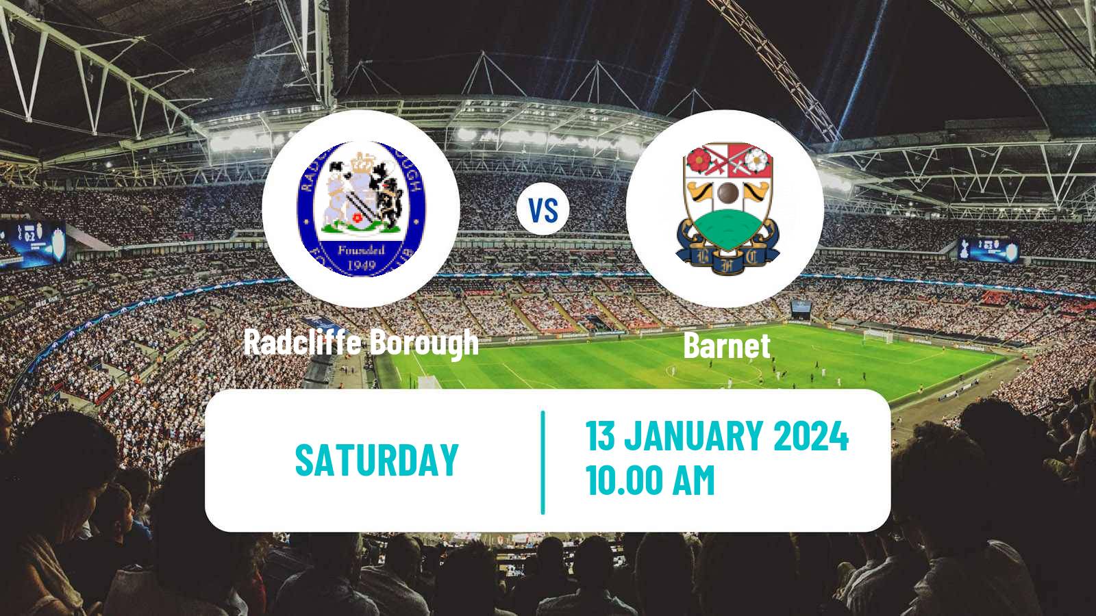 Soccer English FA Trophy Radcliffe Borough - Barnet