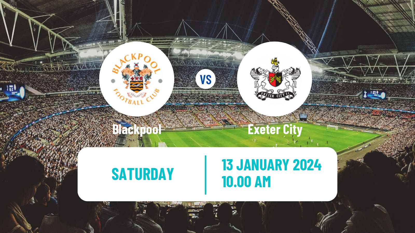Soccer English League One Blackpool - Exeter City