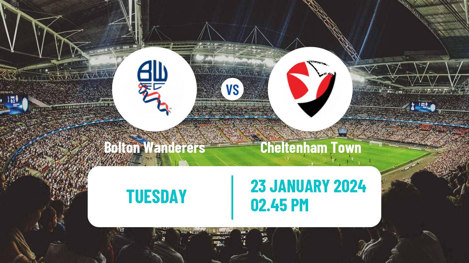 Soccer English League One Bolton Wanderers - Cheltenham Town