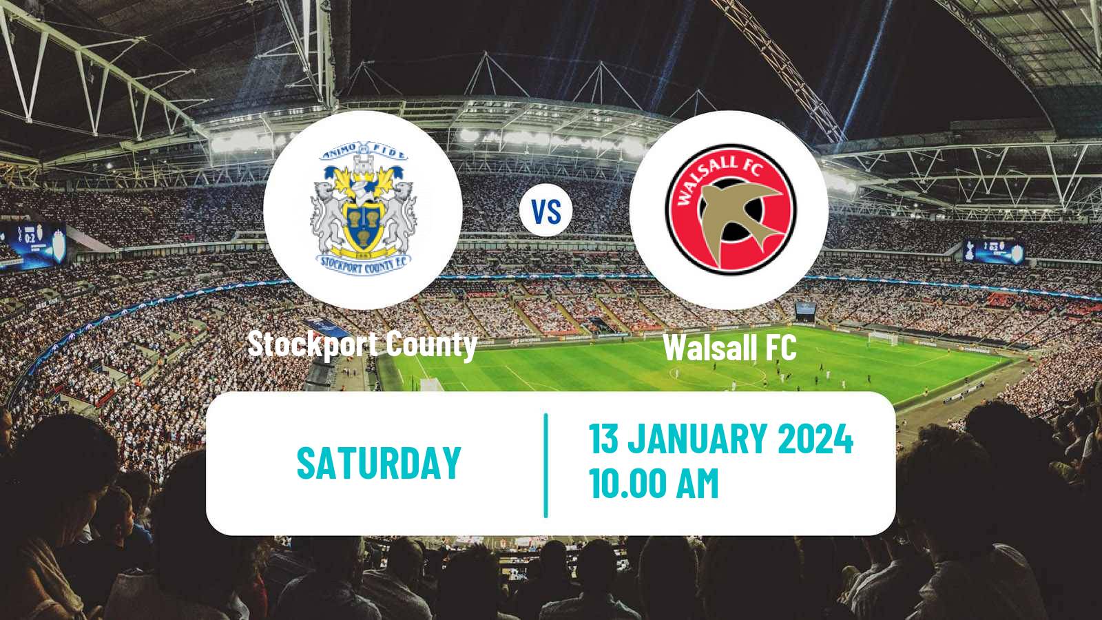 Soccer English League Two Stockport County - Walsall