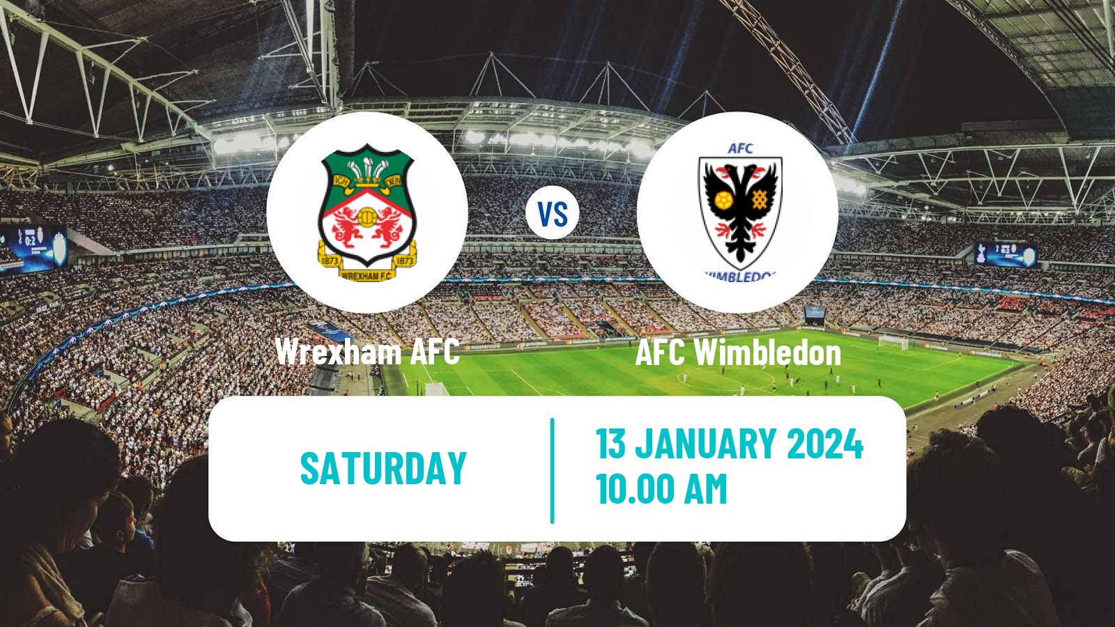 Soccer English League Two Wrexham - AFC Wimbledon