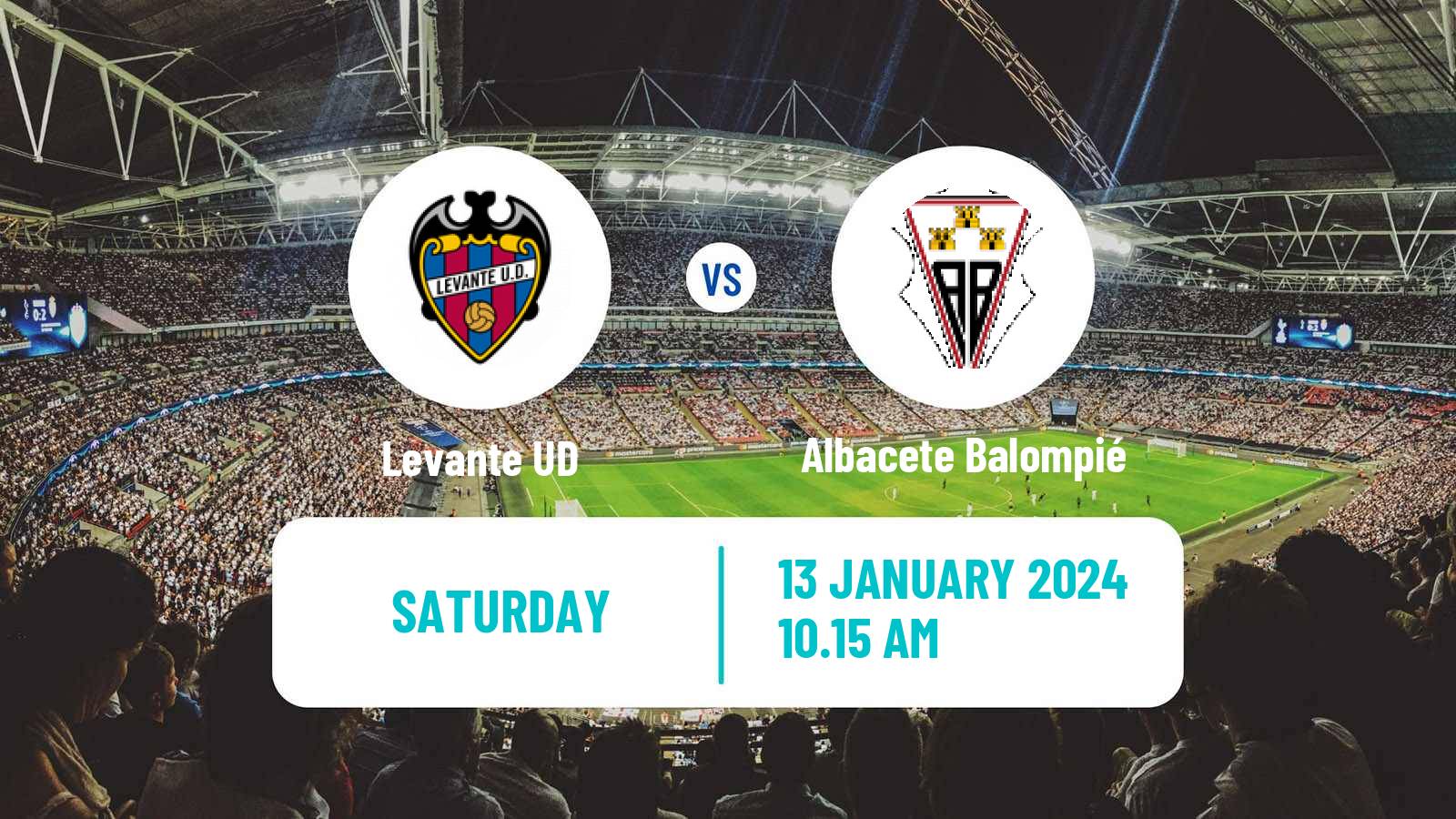 Soccer Spanish LaLiga2 Levante - Albacete Balompié