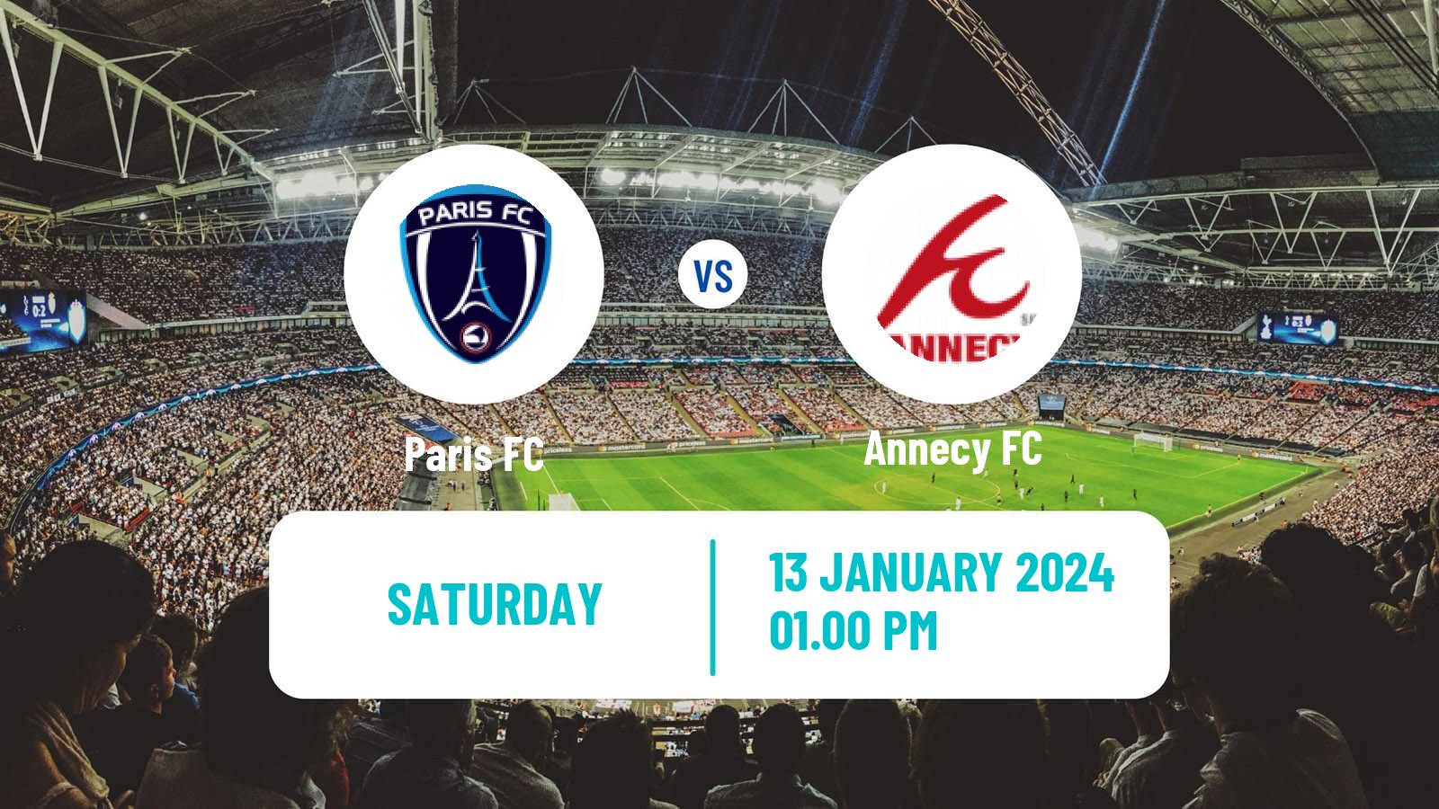 Soccer French Ligue 2 Paris FC - Annecy