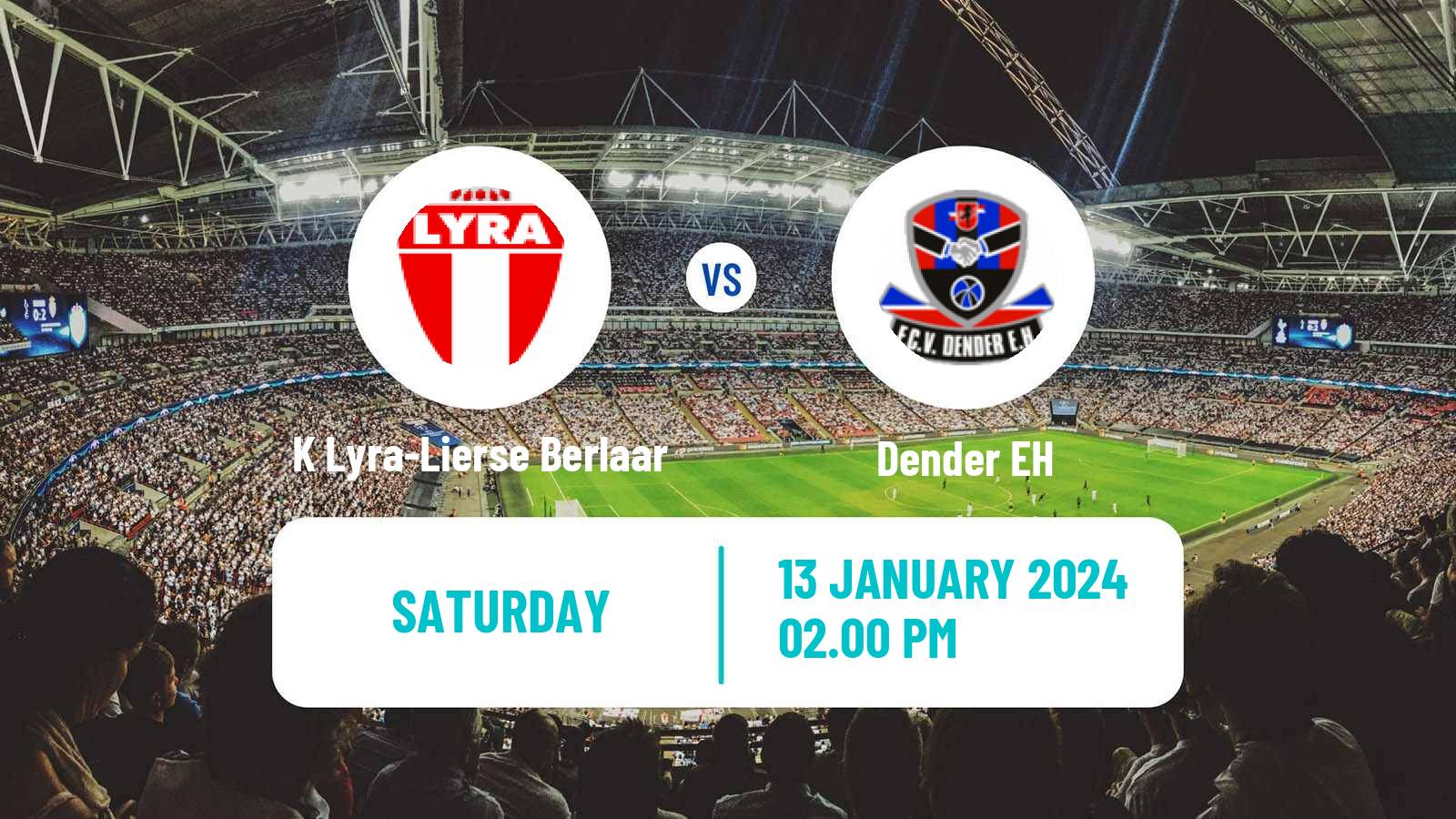 Soccer Belgian Сhallenger Pro League K Lyra-Lierse Berlaar - Dender EH