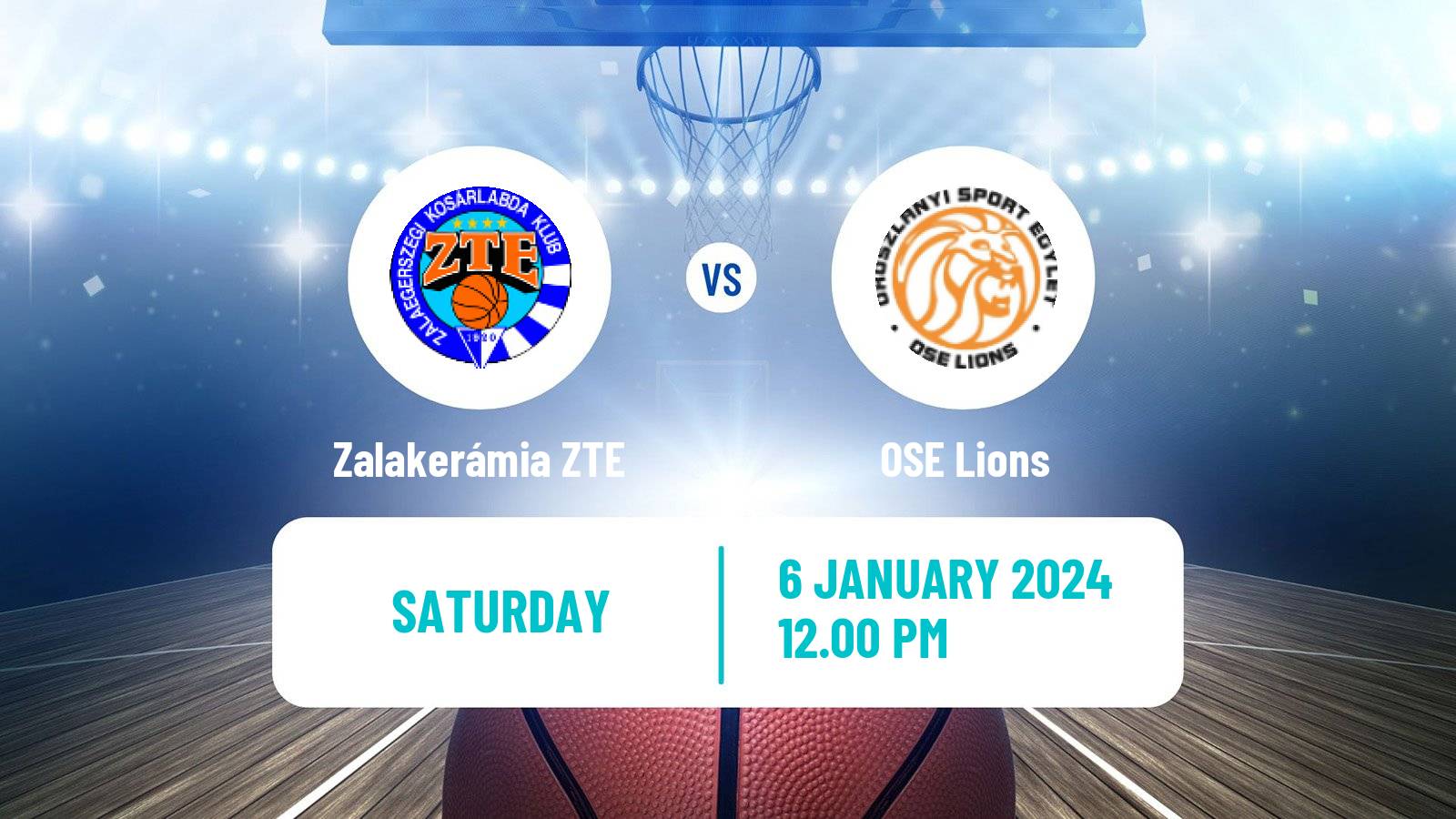 Basketball Hungarian NB I Basketball Zalakerámia ZTE - OSE Lions