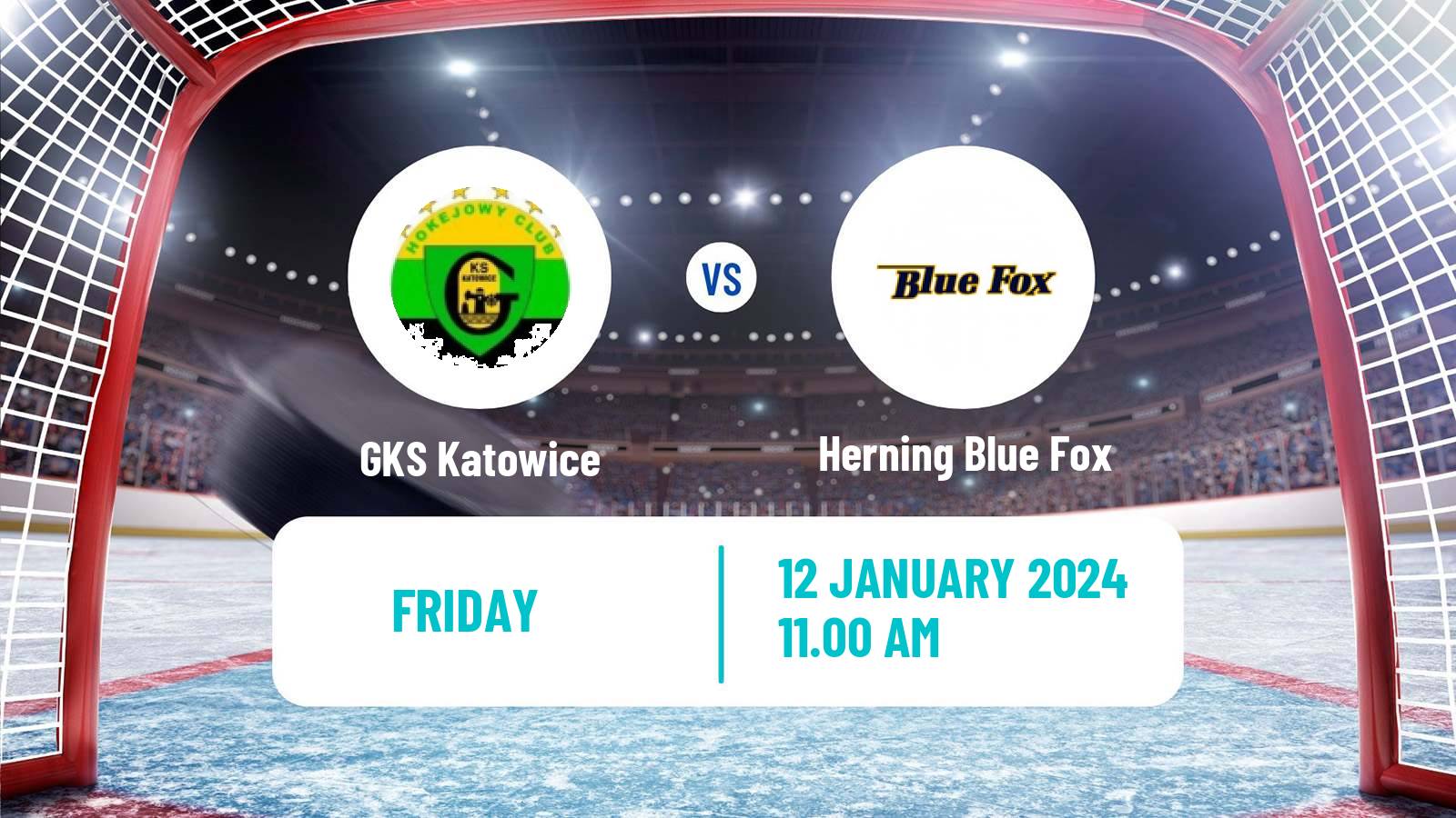 Hockey IIHF Continental Cup GKS Katowice - Herning Blue Fox