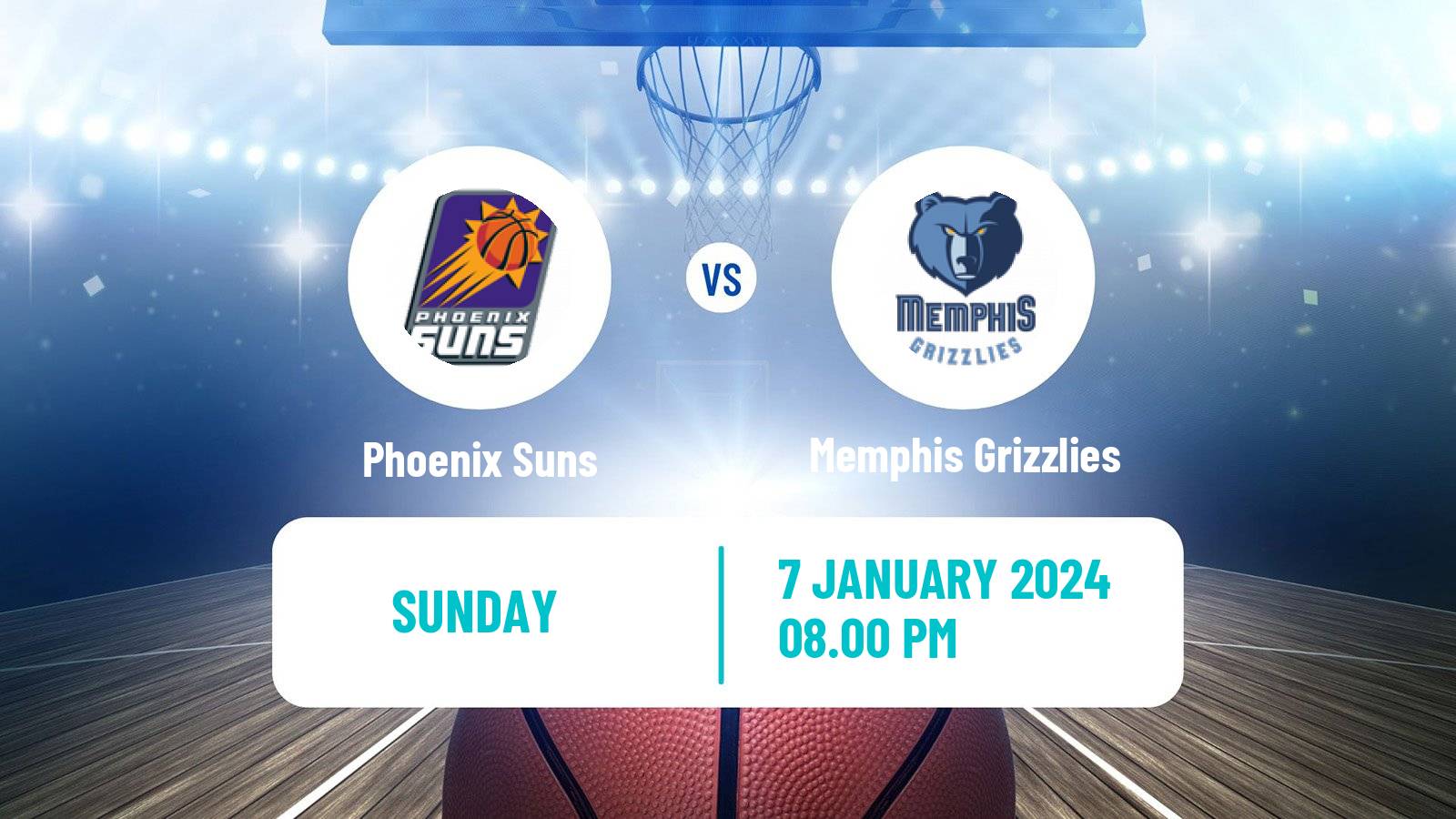 Basketball NBA Phoenix Suns - Memphis Grizzlies