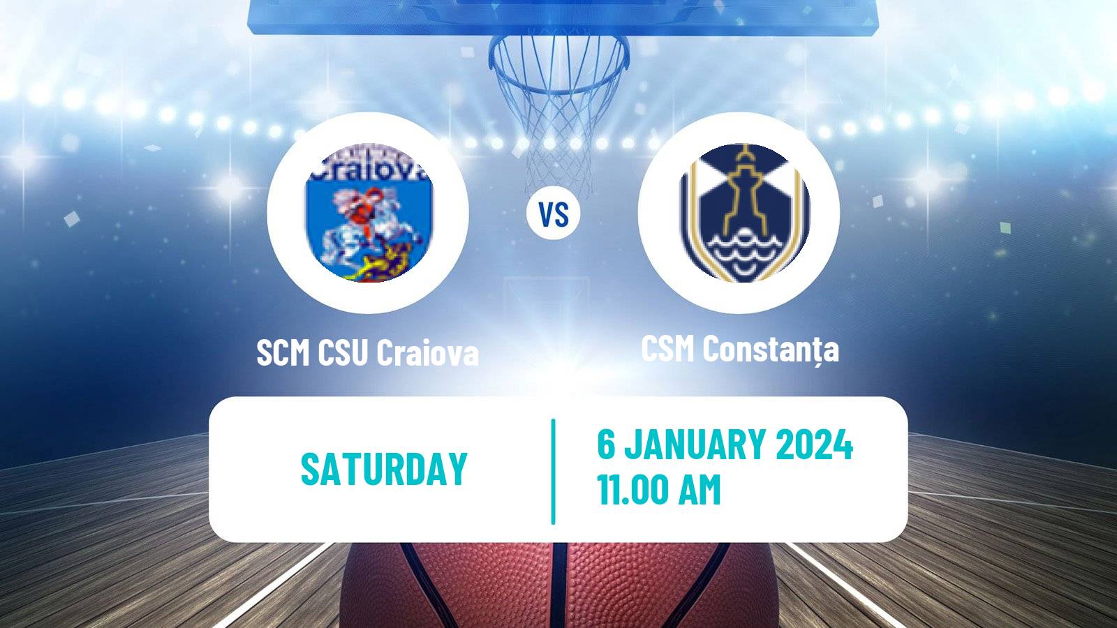 Basketball Romanian Divizia A Basketball SCM CSU Craiova - CSM Constanța
