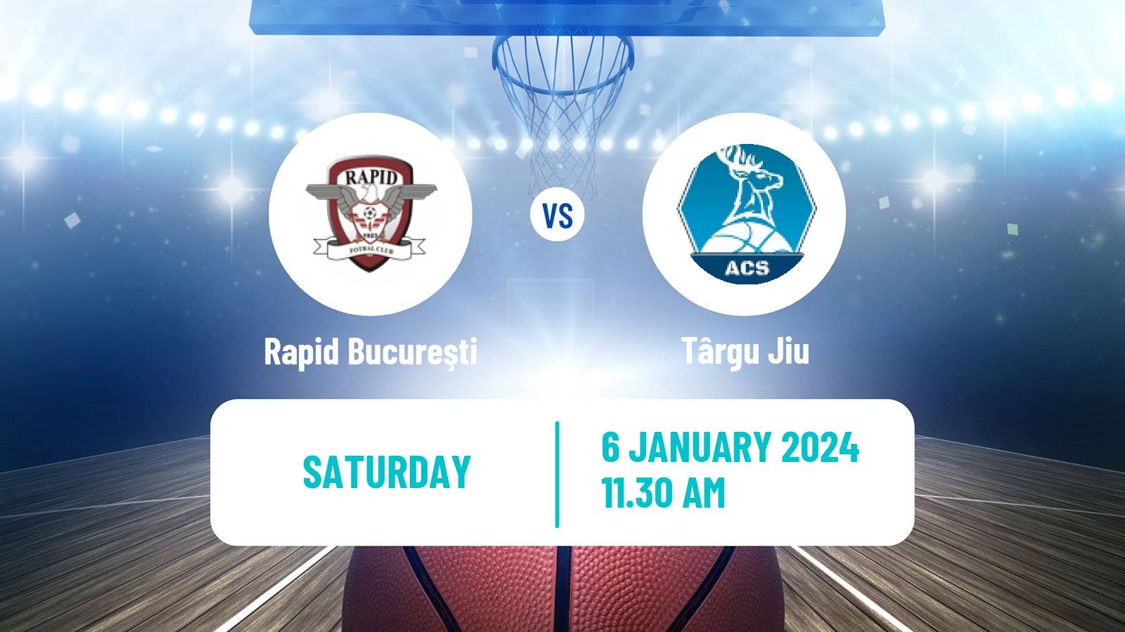 Basketball Romanian Divizia A Basketball Rapid Bucureşti - Târgu Jiu