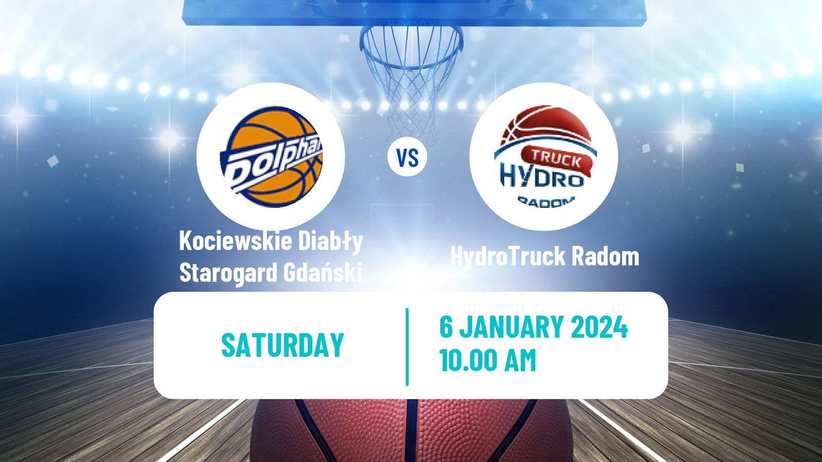 Basketball Polish 1 Liga Basketball Kociewskie Diabły Starogard Gdański - HydroTruck Radom