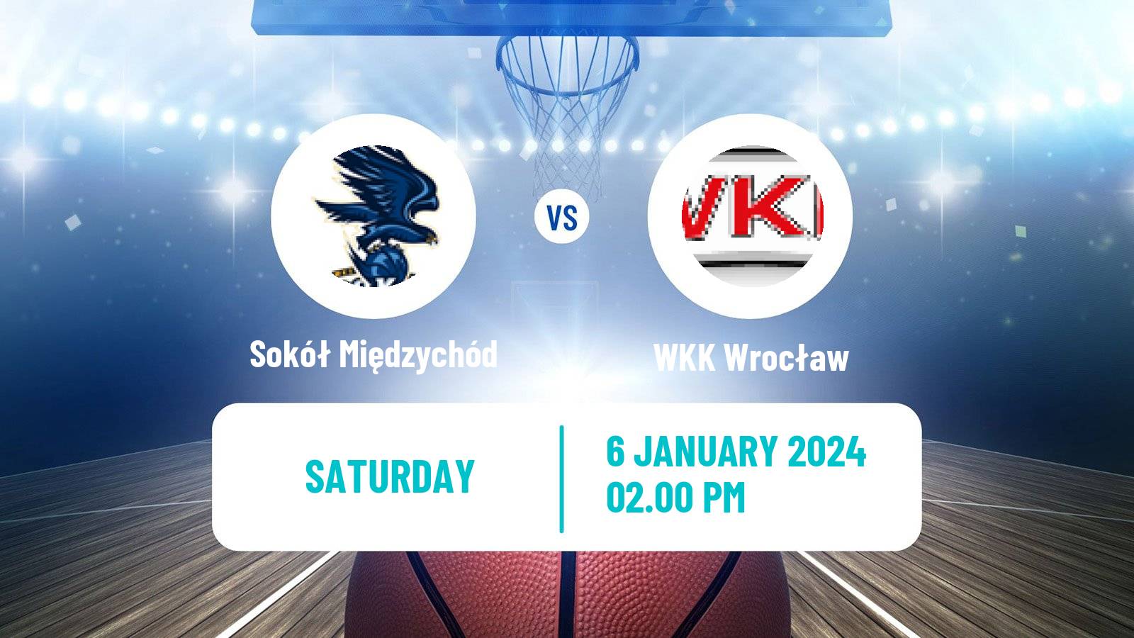 Basketball Polish 1 Liga Basketball Sokół Międzychód - WKK Wrocław