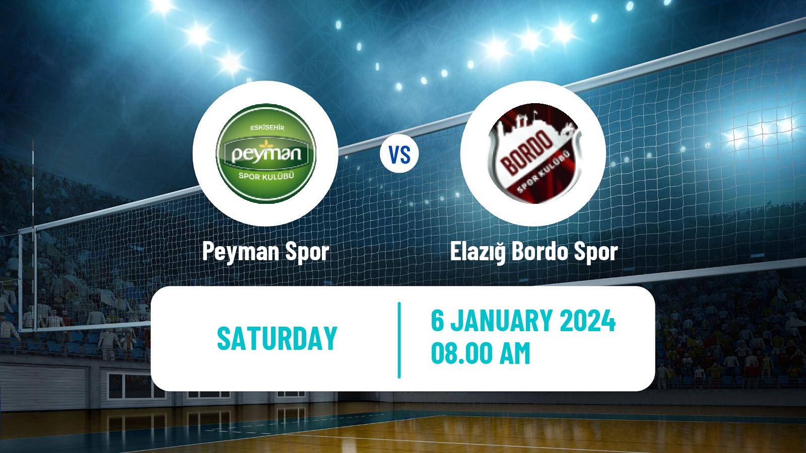 Volleyball Turkish 1 Ligi Volleyball Women Peyman Spor - Elazığ Bordo Spor