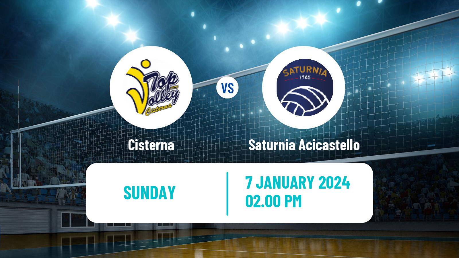 Volleyball Italian SuperLega Volleyball Cisterna - Saturnia Acicastello