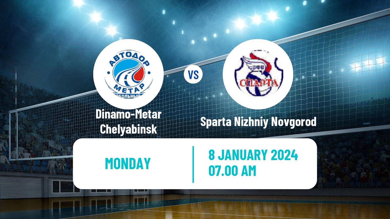 Volleyball Russian Super League Volleyball Women Dinamo-Metar Chelyabinsk - Sparta Nizhniy Novgorod