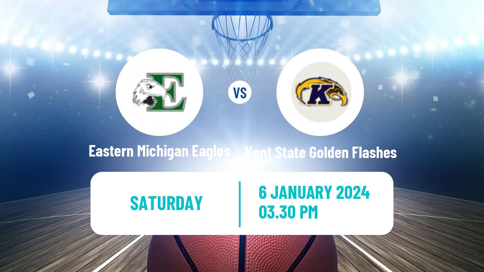 Basketball NCAA College Basketball Eastern Michigan Eagles - Kent State Golden Flashes