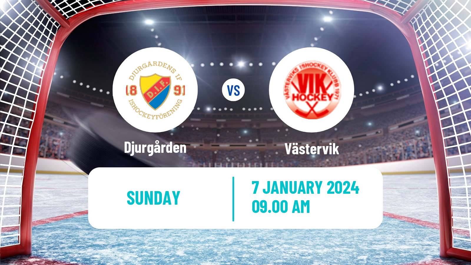Hockey Swedish Hockey Allsvenskan Djurgården - Västervik