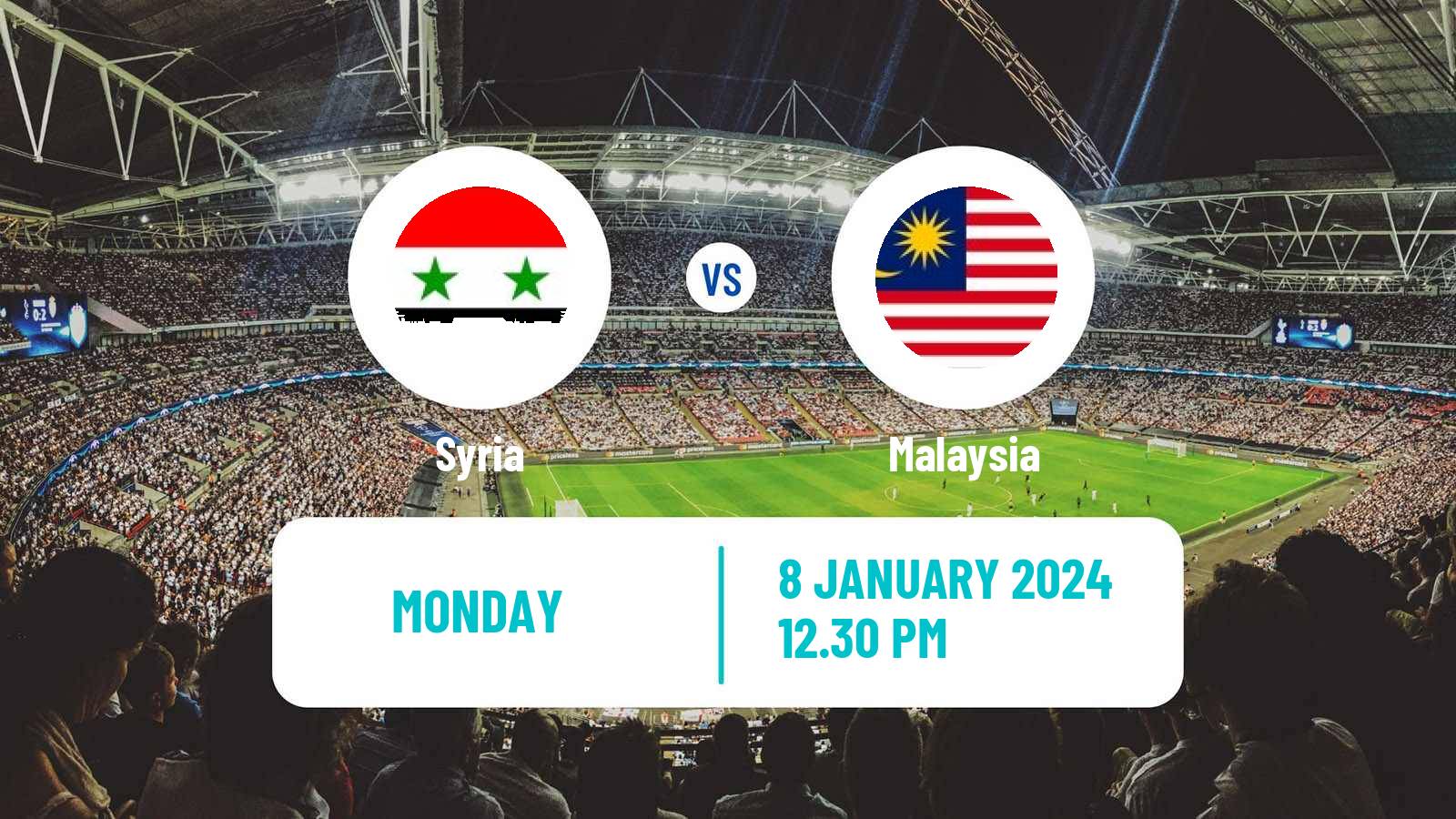 Soccer Friendly Syria - Malaysia