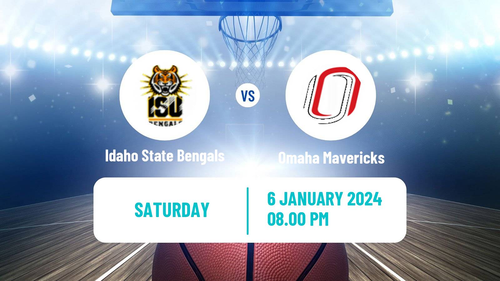 Basketball NCAA College Basketball Idaho State Bengals - Omaha Mavericks
