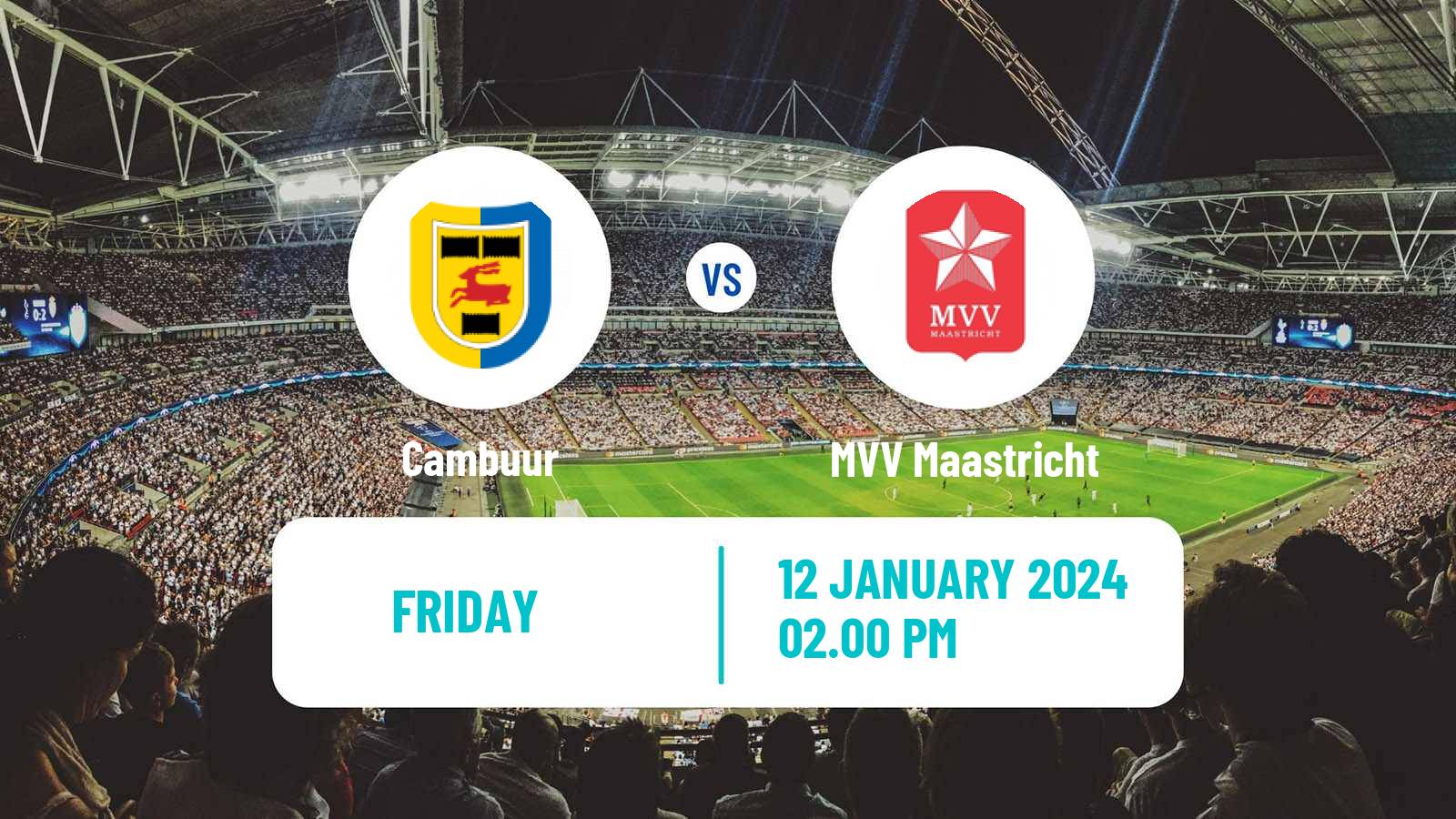 Soccer Dutch Eerste Divisie Cambuur - MVV Maastricht