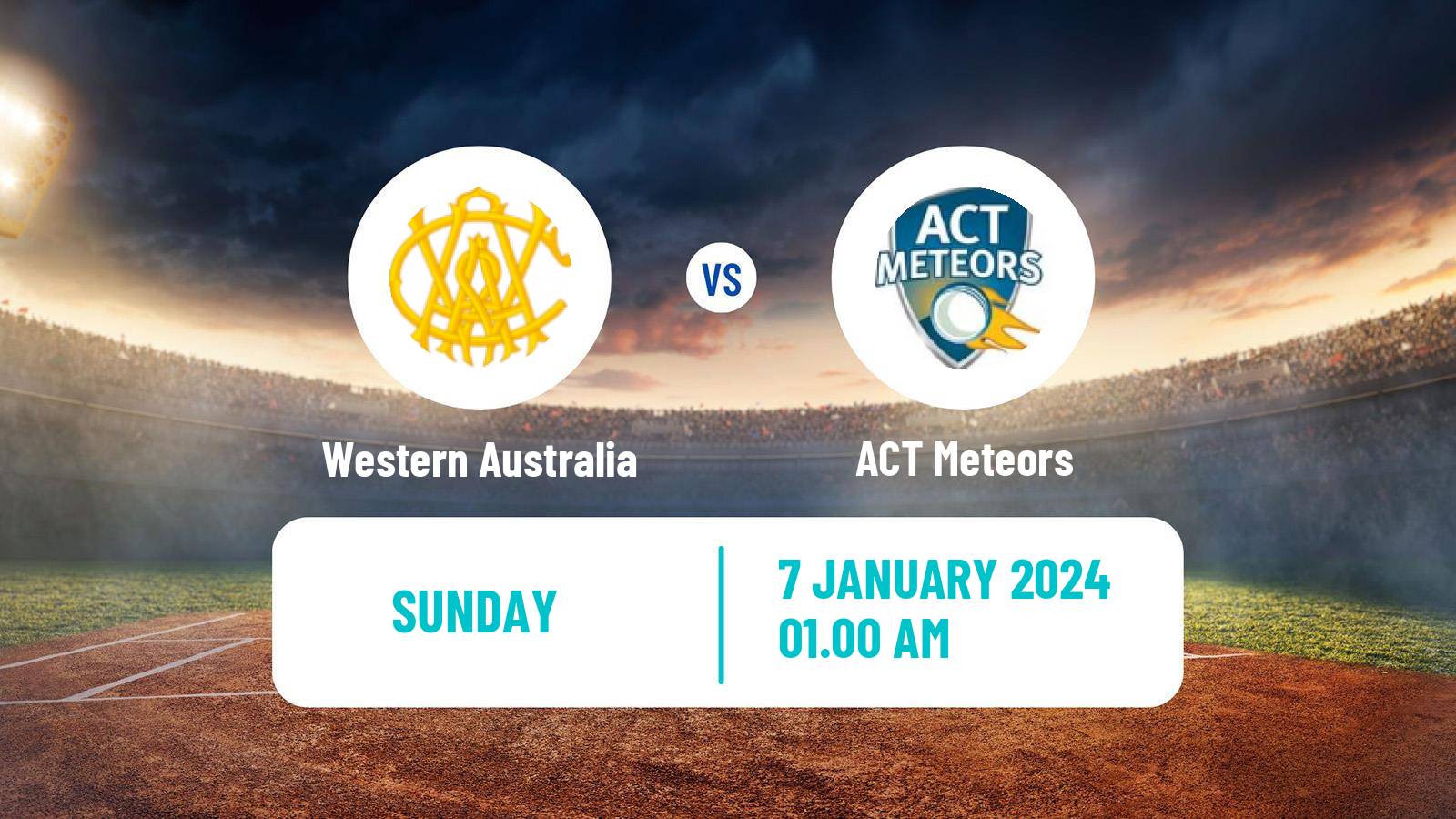 Cricket Australian National League Cricket Women Western Australia - ACT Meteors