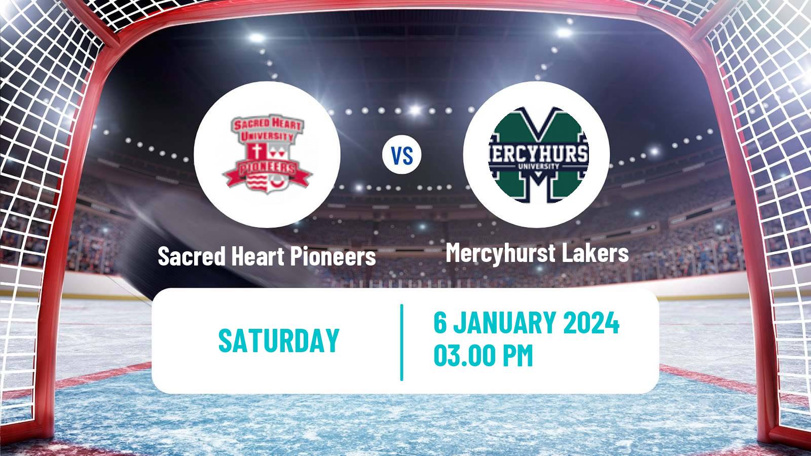 Hockey NCAA Hockey Sacred Heart Pioneers - Mercyhurst Lakers