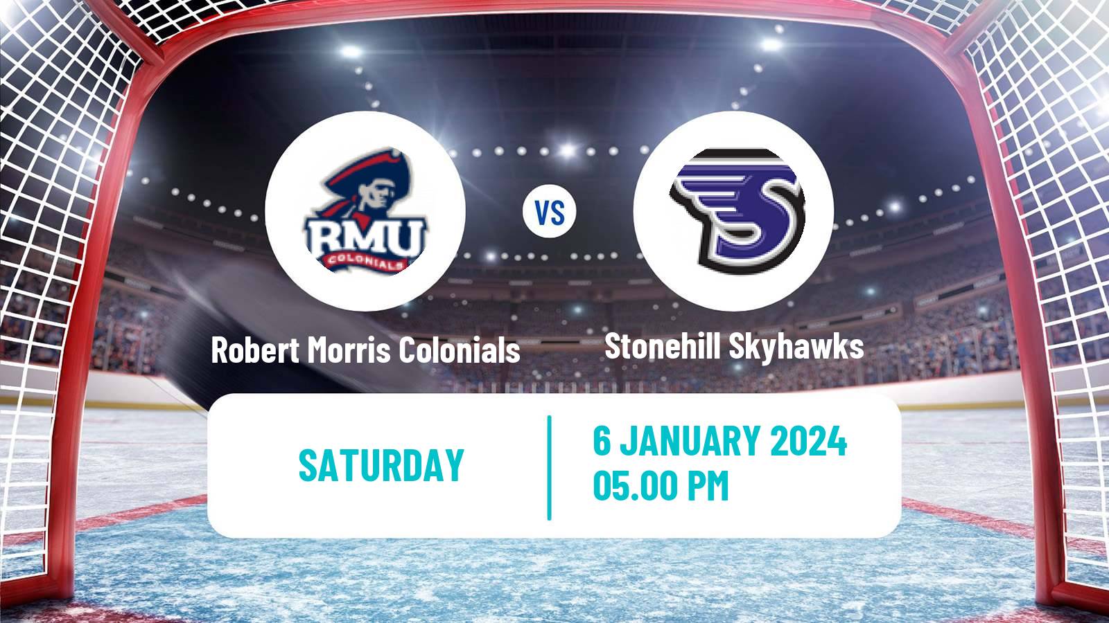 Hockey NCAA Hockey Robert Morris Colonials - Stonehill Skyhawks