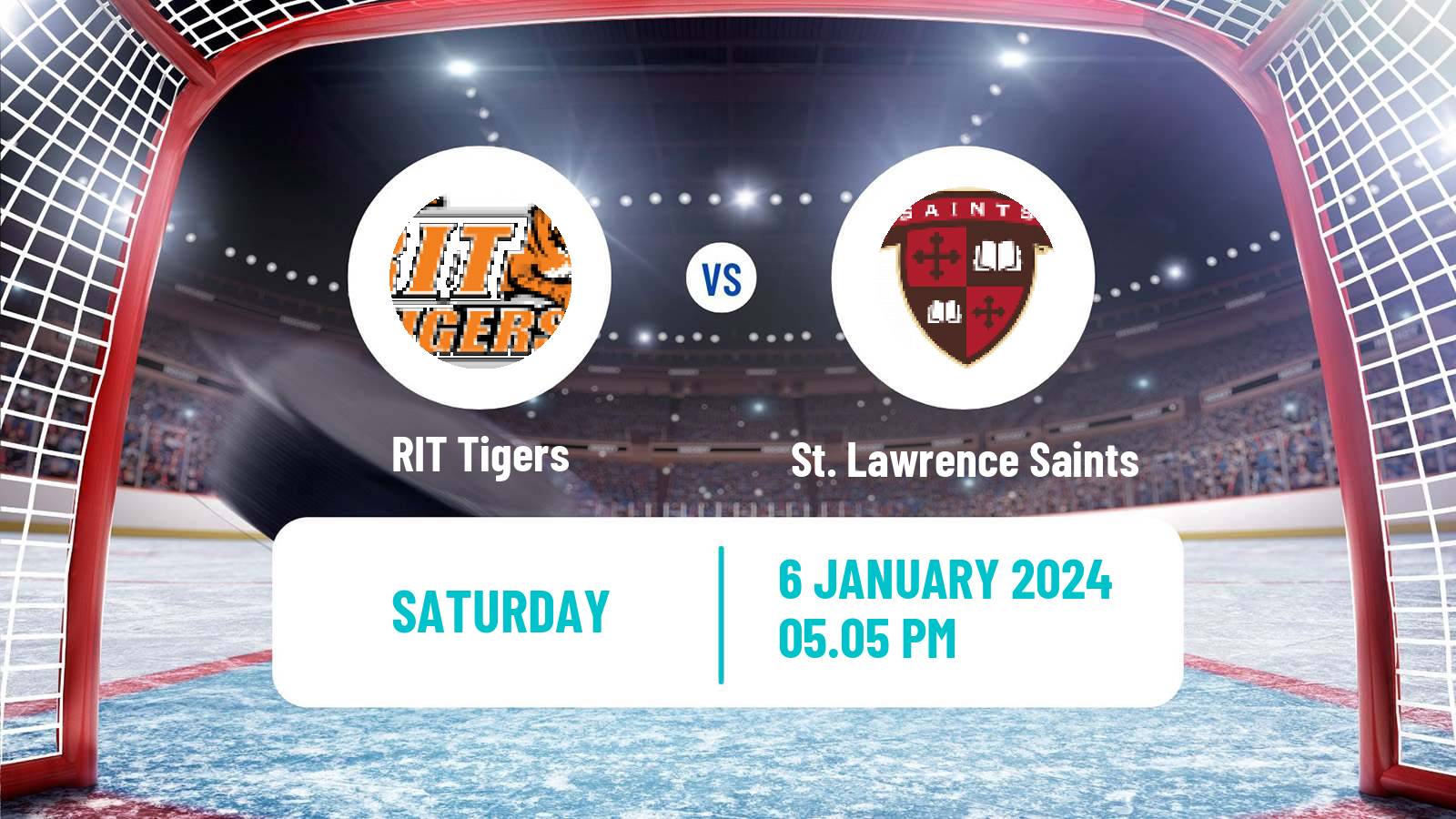 Hockey NCAA Hockey RIT Tigers - St. Lawrence Saints