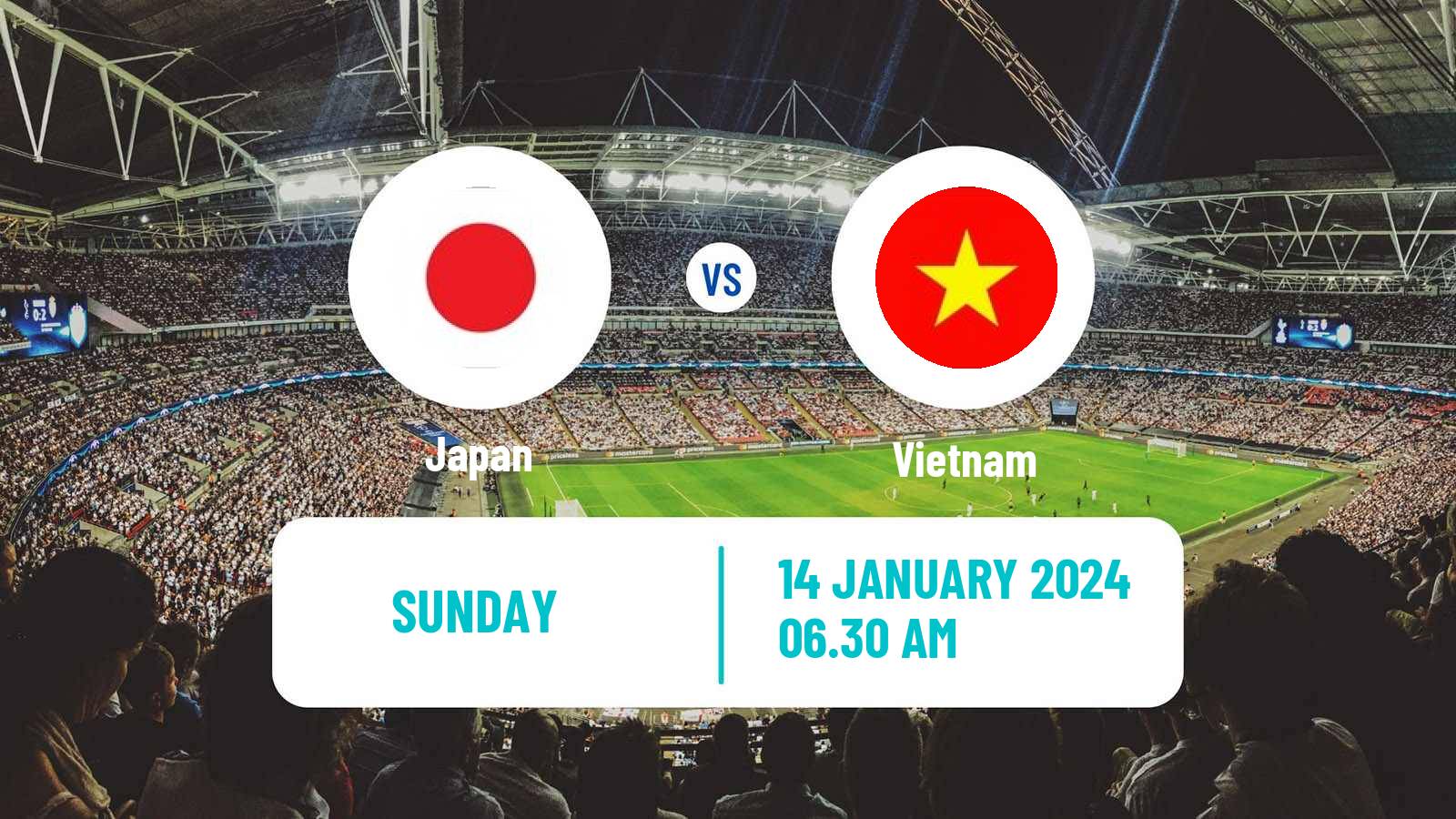 Soccer Asian Cup Japan - Vietnam